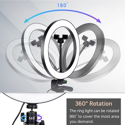 Tripod With LED Ring Light For Phone Tripod Camera Stand Sel