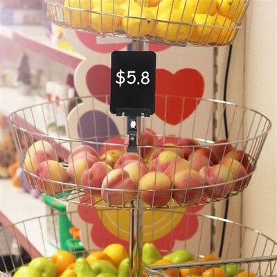 10pcs Erasable Price Tags A6 Blackboard Clip Fruit Shop