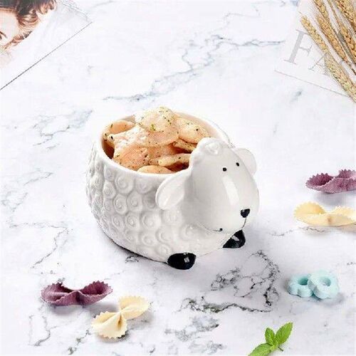 1Pc Duck Shaped Dessert Bowl Ceramic Breakfast Bowl Snack