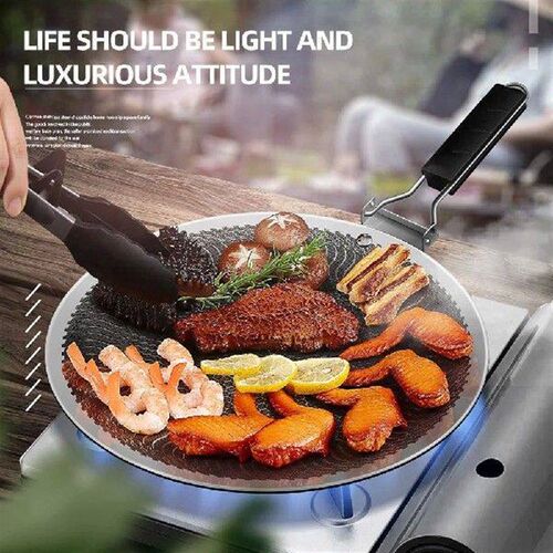 Non-Stick Barbecue Machine Outdoor Barbecue Round Grill
