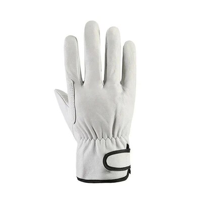 Work Gloves Leather Workers Work Welding Safety Protection G