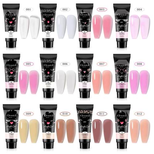15mlColor PolyGel Finger Extension Glitter Poly gel Nail Gel
