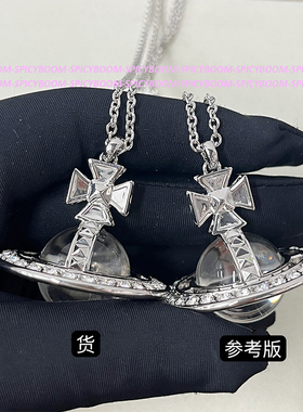 W3Studio小众Pina大号项链土星orb项链Nana立体土星球锁骨毛衣链