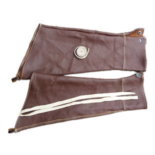 手臂防护袖 全牛皮耐磨隔热防火花飞溅防烫电焊护袖 焊工专用袖