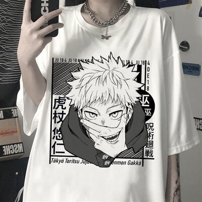 Tshirt Manga Japanese Anime Jujutsu Kaisen T Shirt Men gojo