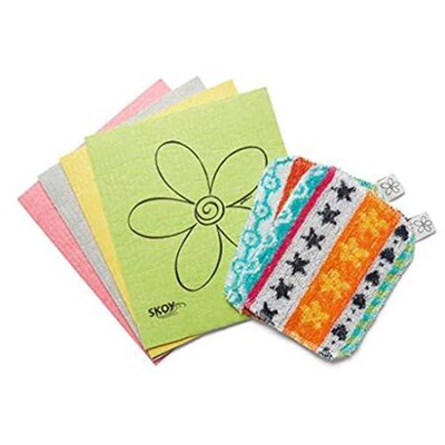 Skoy Bundle  Skoy Swedish Dishcloth 4-Pack and Skoy Scru