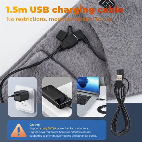 3 Levels Electric Graphene Heating Pad Cold-Proof Uterine Be