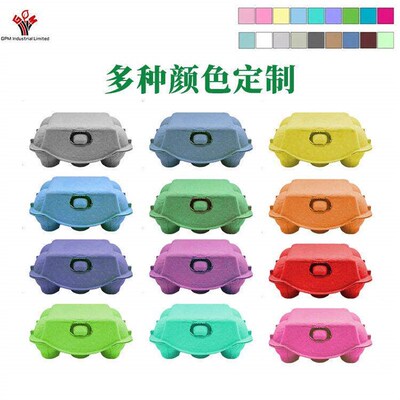Paper Pulp Egg Carton Empty Egg Tray 4-Count Reusable