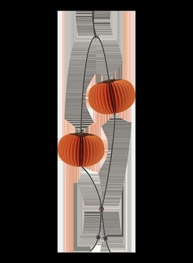 十八纸空中挂饰柿子吊饰天花板吊顶装饰品客厅商场橱窗吊坠装饰件