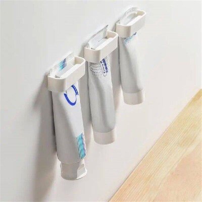 Toothpaste Clip Clamp 2pieces Adhesive Toothpaste Storage