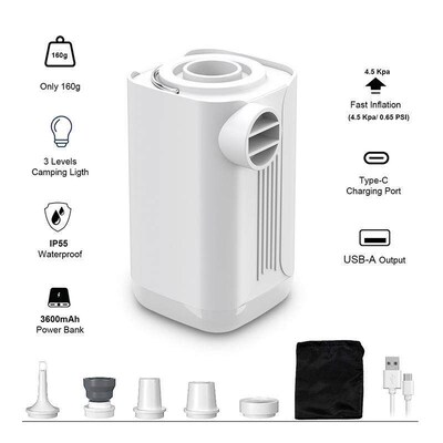 TAWA Electric Air Pump Outdoor Portable Camping Tent