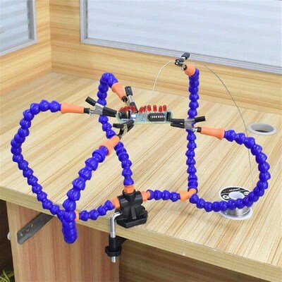 milageto Third Hand Soldering Tool PCB Holder 5 Arm