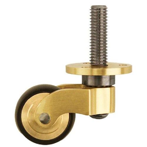 Bottom Width 4.2cm Brass Caster Wheels 360 Degree Swivel