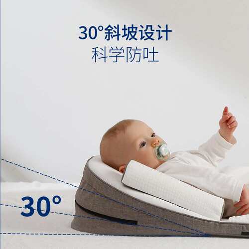 Baby anti-spitting sloping mat Newborn feeding pillow Lying