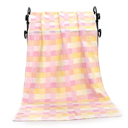 tton Double-layer Bath Towel Baby Quilt Blanket 70*140 Bath