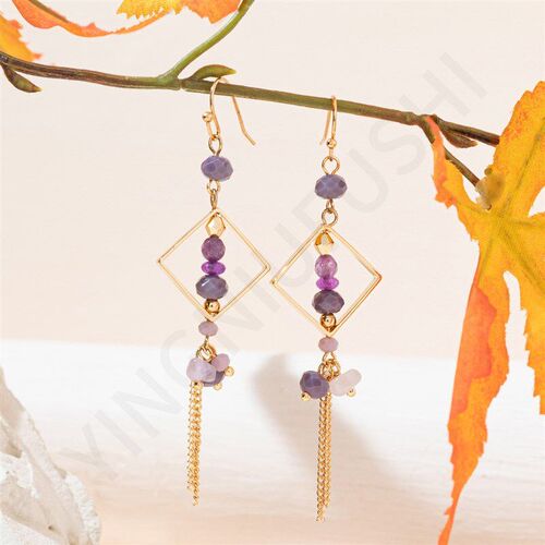 2025 Heavy Industry Design French Button Ear Fashion Long Ta