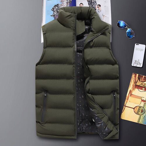 Mens Vest Autumn and Winter New Mens Warm Thickened Waistc