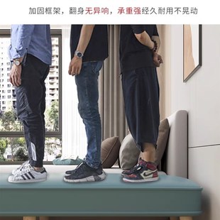 通用实木软包床加宽卧室床边窄款扩宽床尾儿童拼接床扩宽床加长