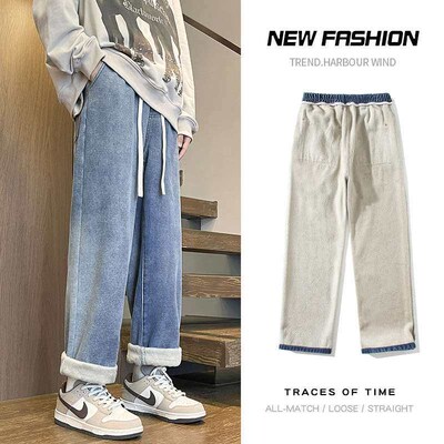 Mens Denim Shorts Summer Thin Fashionable Loose Casual Outw
