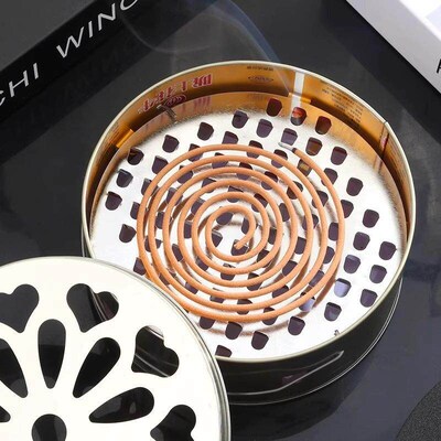 Mosquito Coil Tray with Lid for Home Use, Ash Catcher Stand,