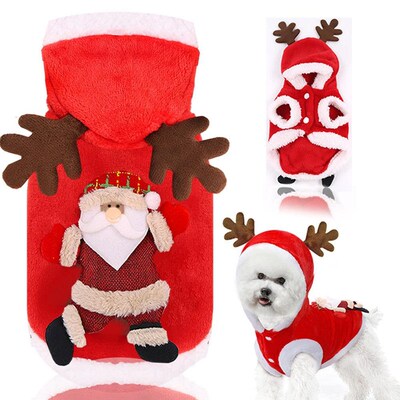 Pet Cat Elk Dog Christmas Dog Clothes圣诞装新年节日猫用品