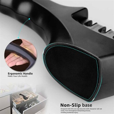 Knife Sharpener 4 Stages In 1 Professional Whetstone Kitchen