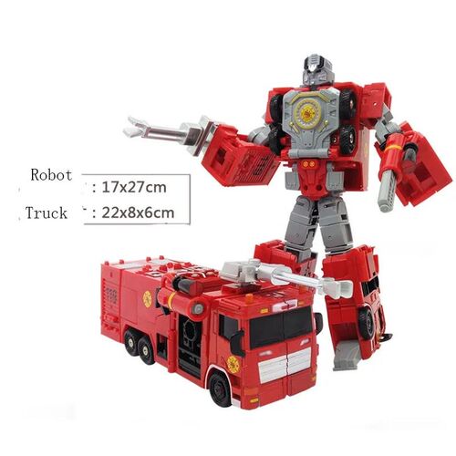 5 in 1 City Deformation Fire Rescue Robot Action Figure 2 in