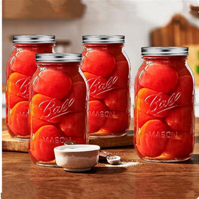 Mason Jars 32 oz Quart Size Canning, Fermenting, Pickling