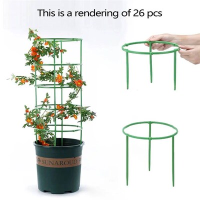 2/4Packs Plant Support Stake Stackable Garden Flower Support