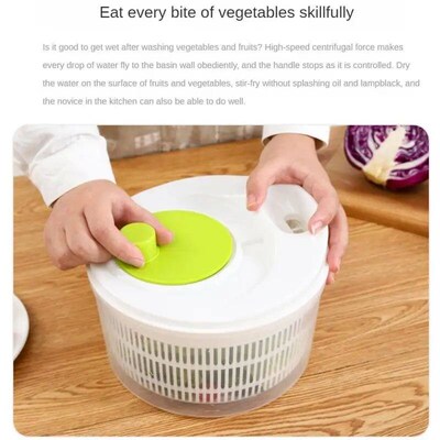 Vegetable Dehydrator Greens Washer Dryer Drainer Crisper Str