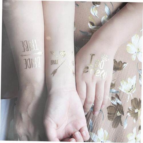 10/20pcs Bridal Team Temporary Tattoo Bachelorette Party Hen