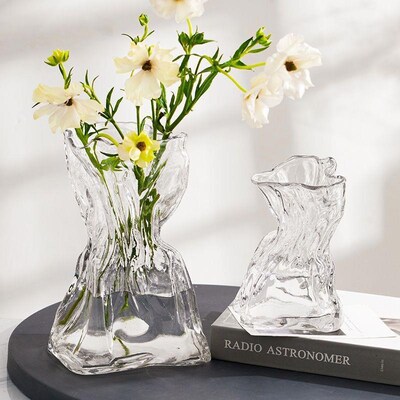 glass vase living room table decorative flower vase pieces