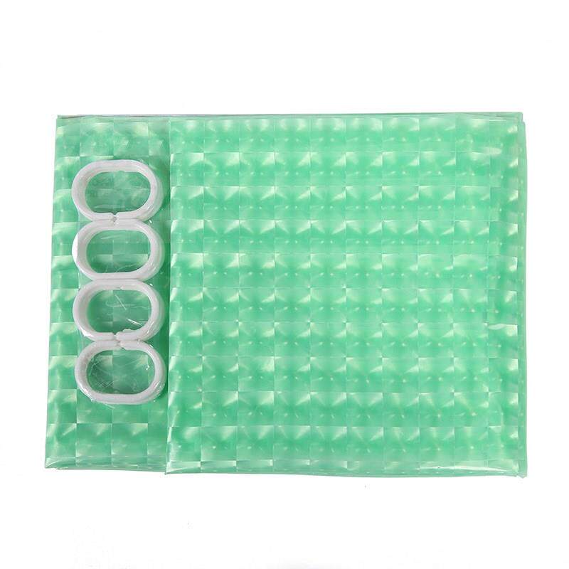 。EVA shower curtain 3D three dimensional mould proof transl - 实物图