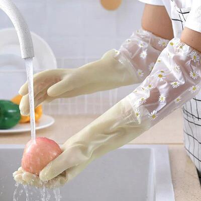 Waterproof Housework Cleaning Gloves Kitchen Cleaning Latex