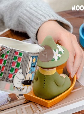 姆明桌面加湿器 家用办公静音冷蒸发 可爱扩香素陶摆件创意礼品