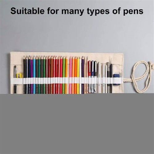 Pencil Bag Stationery Pouch Large Capacity Canvas