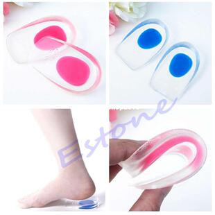 Gel Shoes Pads Cushion Heel Cup Insoles Massag