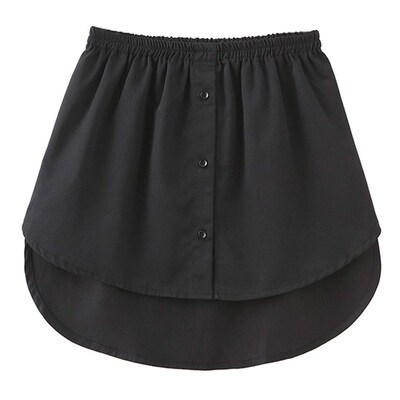 Adjustable Fake Lower Sweep Shirt Skirt Elastic Detachable U