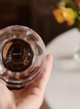 收集时光 Cmus sy玛格丽特花瓶 手工吹制水晶玻璃花插