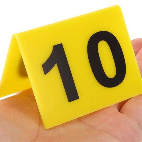 10 Pcs Signage Labels Crime Scene Markers Double Sided