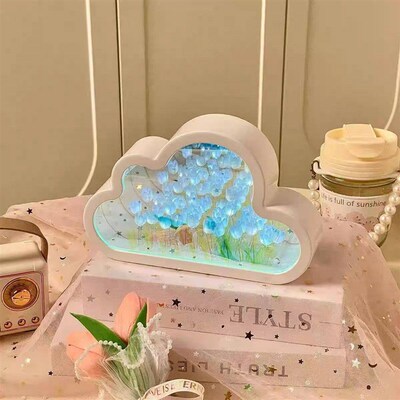 Tulip Cloud Sea of Flowers Handmade Night Light Creative Lig