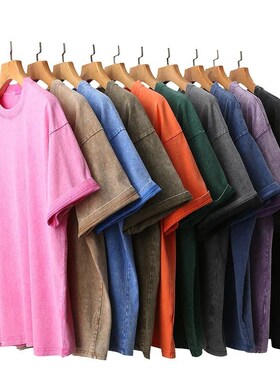Vintage Oversize Men Plain T-shirt Heavy Fabric. Boxy Fit.