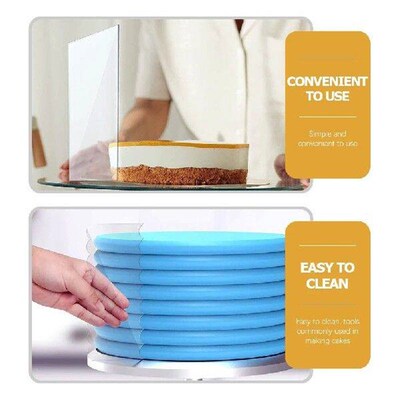 3 Pcs Acrylic Scrapers Cake Scraper Set Thickened Reusable