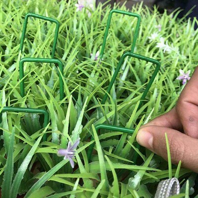 50Pcs/Set Artificial Grass Turf U Pins Metal Galvanised