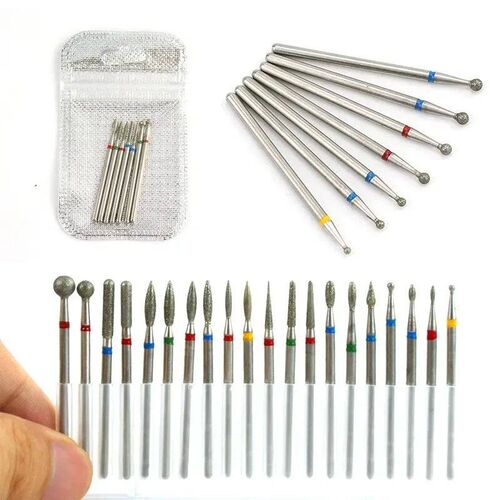 7/10PCS Diamond Nail Drill Bit Set Electric Milling Cutters