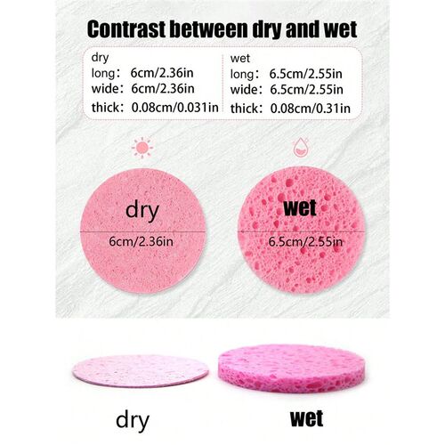 10/20Pcs Reusable Round Compressed Face Wash Wood Pulp, Exfo