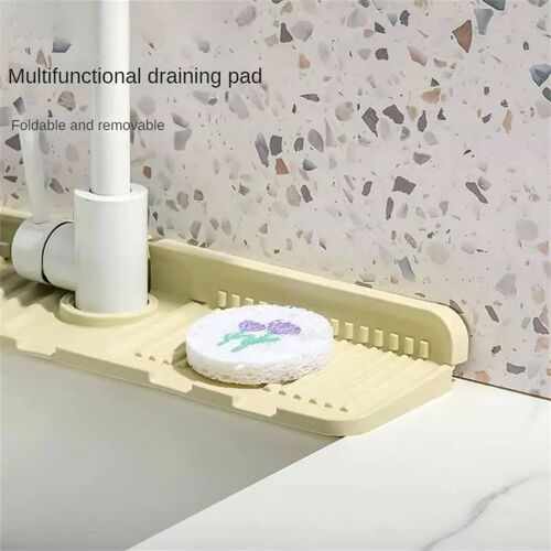 1/3pcs Kitchen Silicone Faucet Mat Water Ripples Faucet Wate