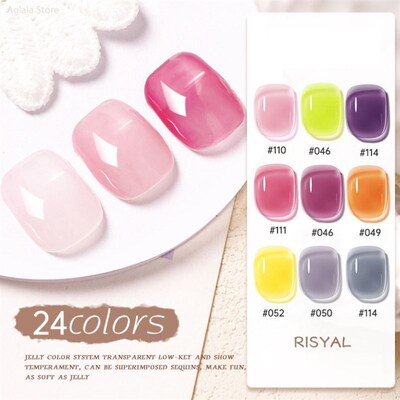 7.3ML Jelly Ice Transparent Gel Nail Polish Summer Nude Pink