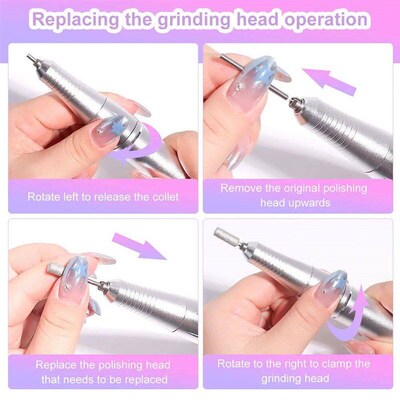45000RPM Rechargeable Electric Nail Drill Machine Profession