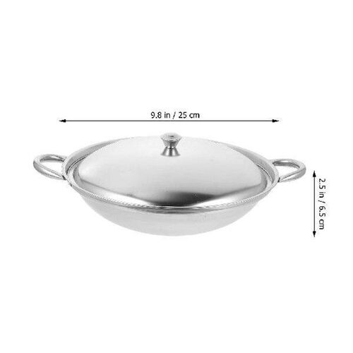 Stainless Steel Pot Korean Cooking Pan Non Stick Frying Wok